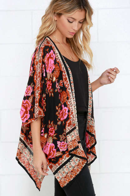 Her Track Spring Fashion Kimono