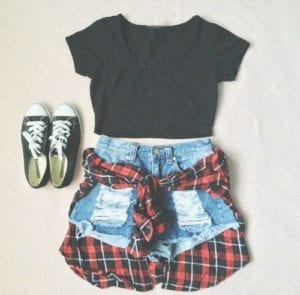 her track summer outfit punk