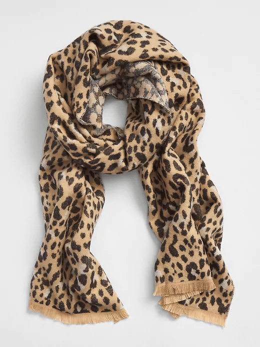 Leopard print Scarf.