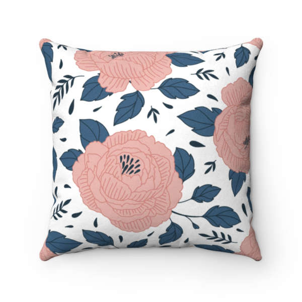 Blush Floral Pattern Pillow Case