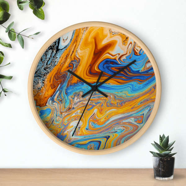 Abstract Paint Wall clock