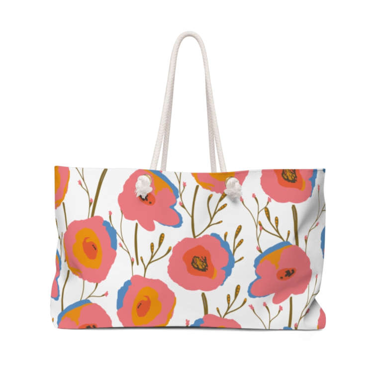 Pink Floral Weekender Bag | Her Track