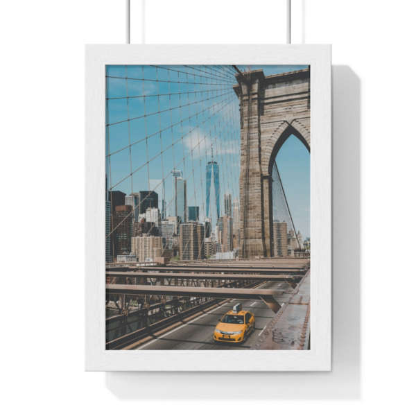Brooklyn Bridge Framed Vertical Poster